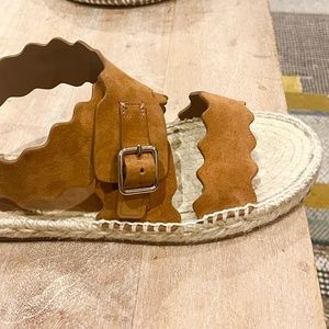Chloe scalloped sandals